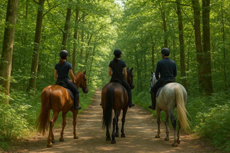 Promenade à cheval dans le Morbihan
