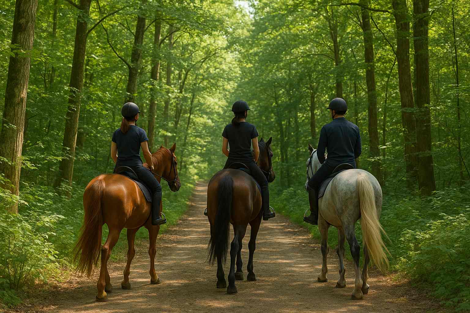 Promenade à cheval dans le Morbihan